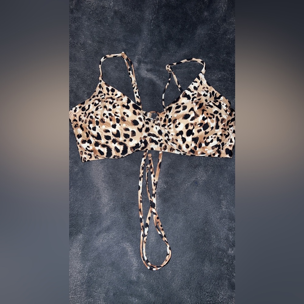 Leonard Print Padded Bikini Top